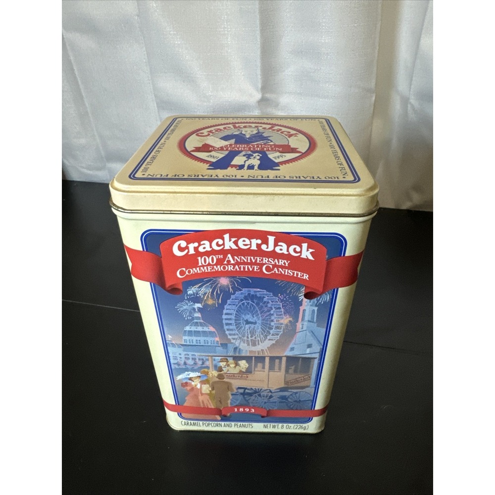 Cracker Jack - Can Canister Tin - 100th Anniversary 1893 to 1993